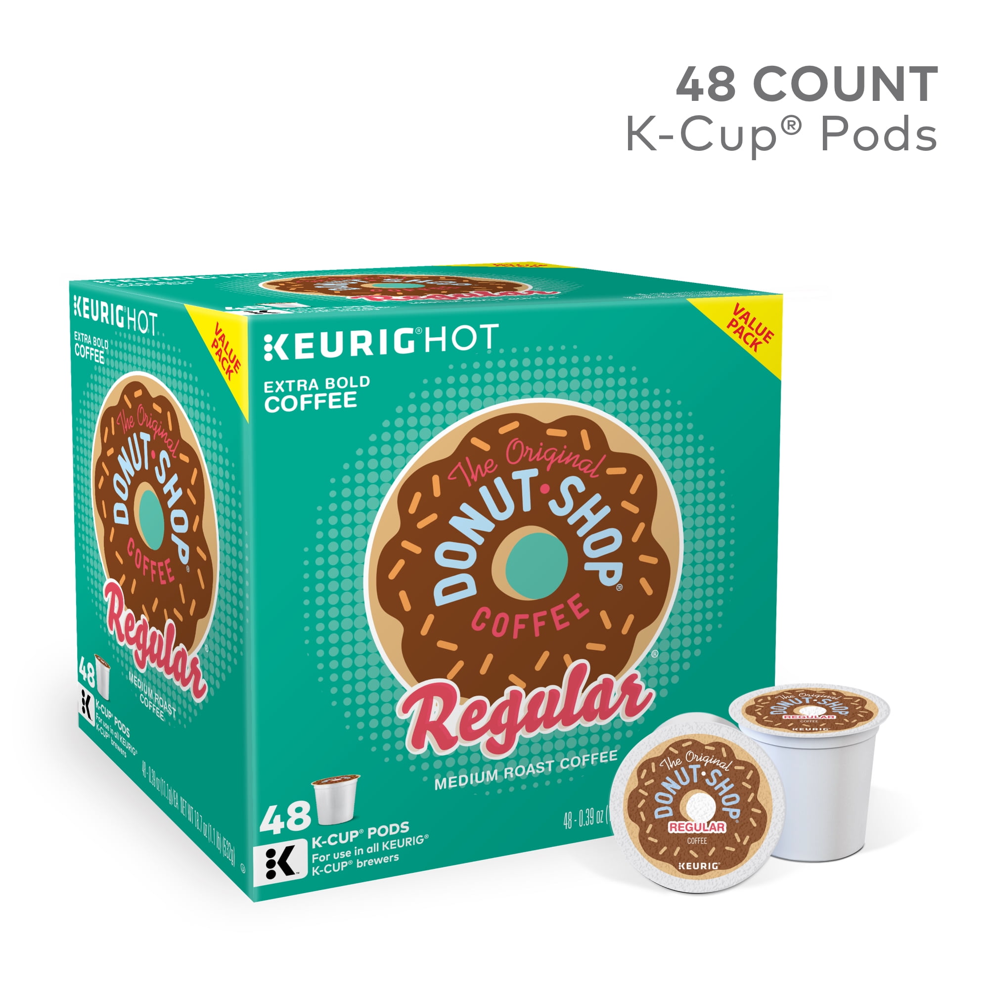 The Original Donut Shop Regular Keurig Single-Serve K-Cup Pods, Medium Roast  Coffee, 48 Count