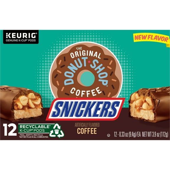 Donut Shop Snickers Single Serve Coffee K-Cup Pods