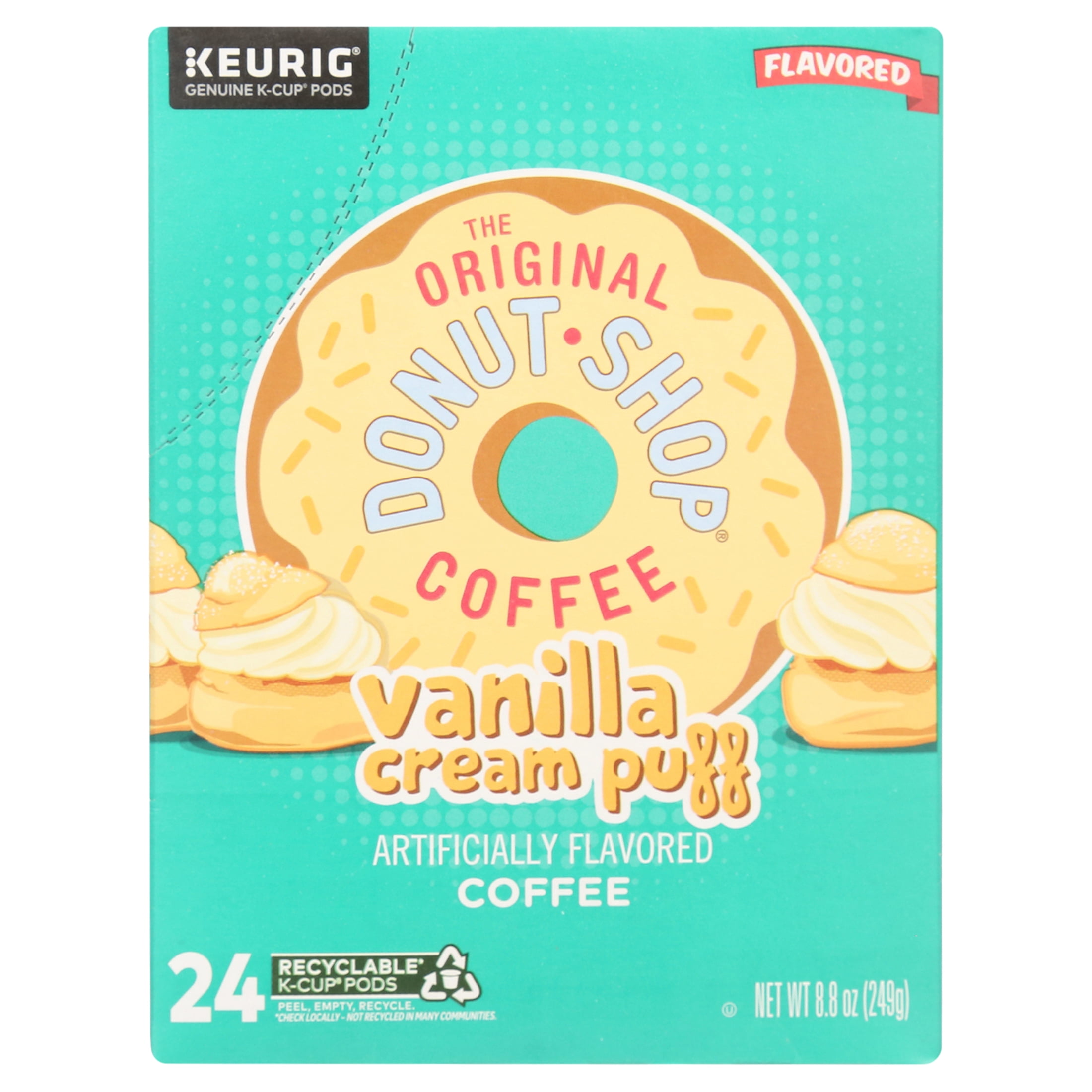 The Original Donut Shop, Vanilla Cream Puff Medium Roast K-Cup Coffee Pods, 24 Count