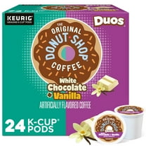 The Original Donut Shop, Duos White Chocolate   Vanilla Medium Roast K-Cup Coffee Pods, 24 Count
