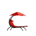 thumbnail image 1 of Vivere  Dream Lounger with Polyester Cushion and Umbrella - Cherry Red, 1 of 6