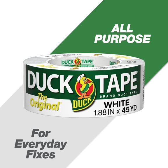 The Original Duck Tape Brand Duct Tape, 1.88 in. x 45 yd., White