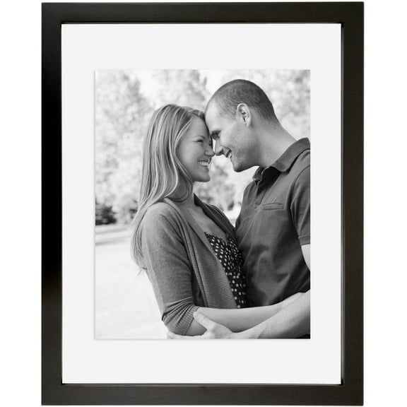 The Original FLOAT u and u DOUBLE-SIDED 16x20 Black Stain Wood wall frame - 16x20