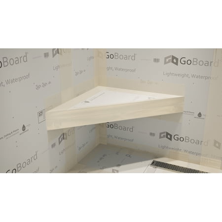 The Original™ Floating Corner Shower Bench Kit with GoBoard® (18 inch)