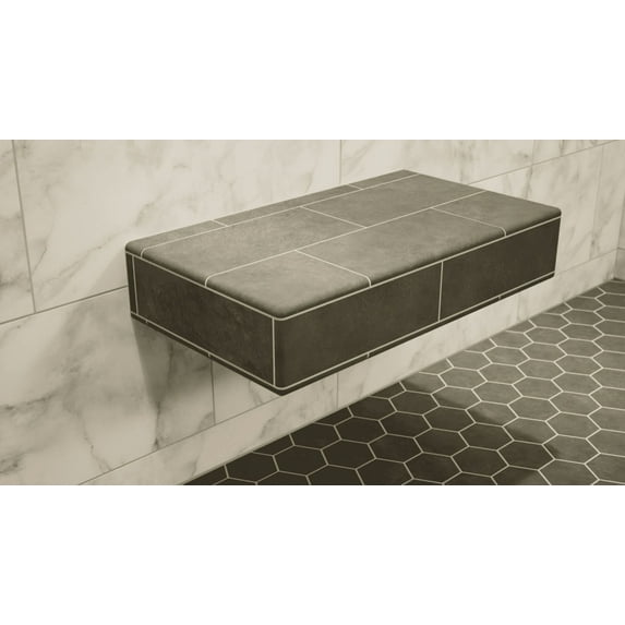 The Original™ Floating Shower Bench Kit® with Wedi® Building Boards & Original Shower Bench Bracket® (12x60)