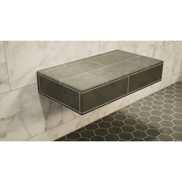 The Original Floating Shower Bench Kit­® with Wedi® Building Boards