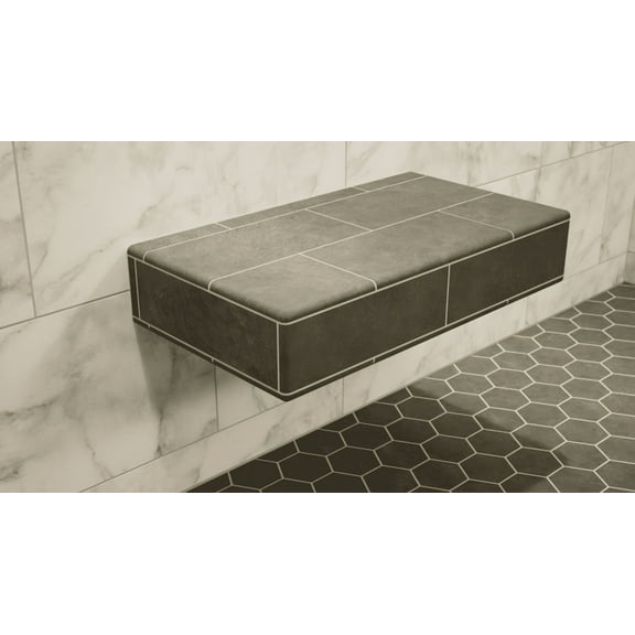 The Original™ Floating Shower Bench Kit® with Wedi® Building Boards & Original Shower Bench Bracket® (14x72)