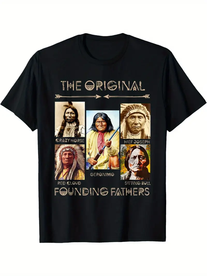 "Founding Fathers Natives American" Bumper Sticker Decal - 5 Inch Vinyl, Weather Resistant
