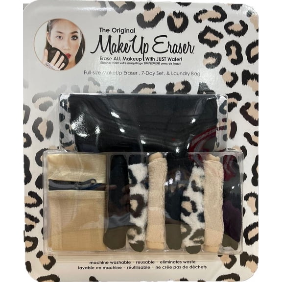 The Original Full Size MakeUp Eraser, 7 Day Set & Laundry Bag (9pc Set)