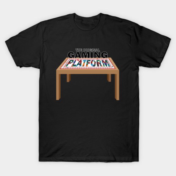 The Original Gaming Platform Mk II Tabletop Board Game Meeple Slogan Unisex T-Shirt, up to size 3XL.