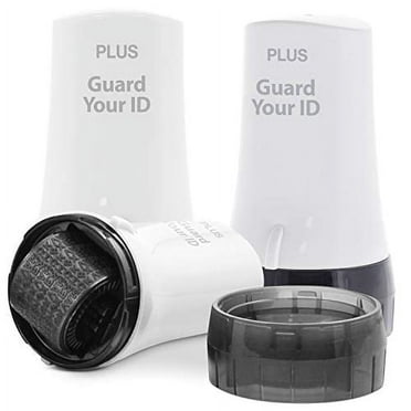The Original Guard Your ID Advanced 2.0 Roller Identity Privacy Stamp for Identity Theft Prevention and Security (Regular 3-Pack, White)