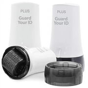The Original Guard Your ID Advanced 2.0 Roller Identity Privacy Stamp for Identity Theft Prevention and Security Regular 3-Pack, White