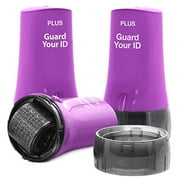 The Original Guard Your ID Identity Protection Roller for ID Theft Prevention - Advanced 2.0 Roller Confidential Security Stamp (Regular 3-Pack, Purple)