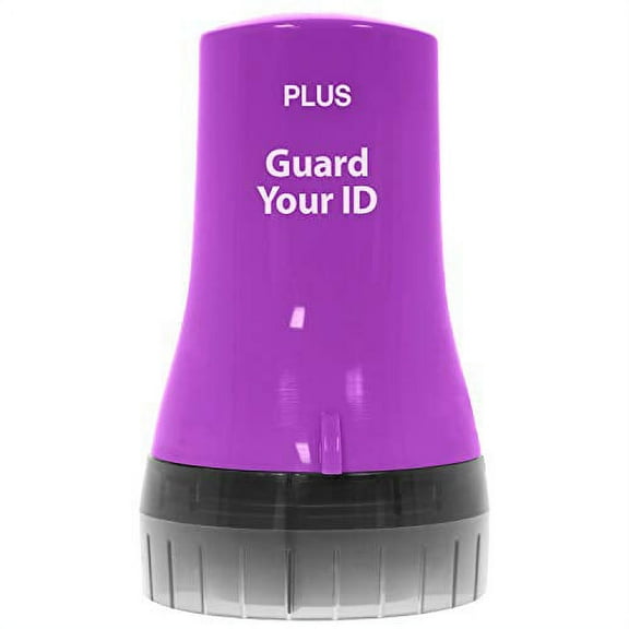 The Original Guard Your ID Wide Advanced Roller 2.0 Identity Theft Prevention Security Stamp Purple