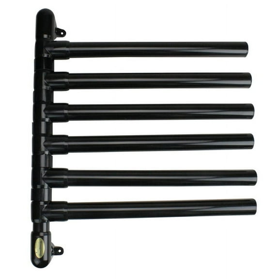The Original Hanging Towel Rack - 6 Towel Model - Black