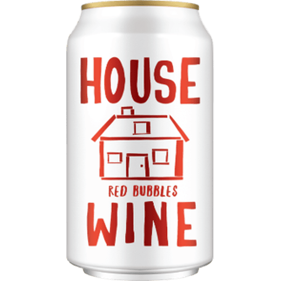 House Wine Sparkling Red Bubbles Can 355ml - 12.5% ABV, Rich Flavor Notes