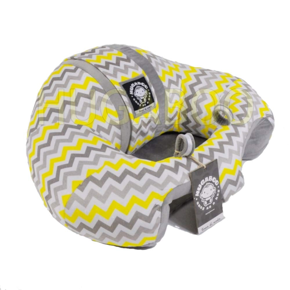 The Original Hugaboo HUG4239 Infant Sitting Chair, Yellow Chevron