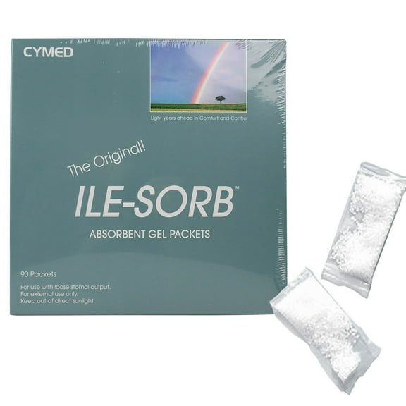Cymed The Original Ile-Sorb Absorbent Gel Packets Box Set, 90 Count