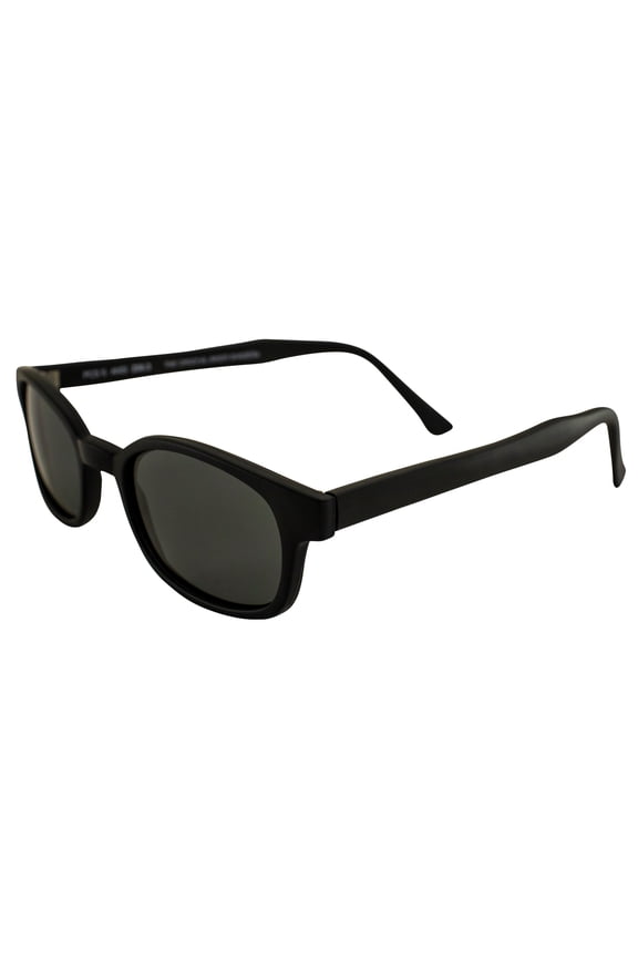 The Original KD's Biker Shades By PCSUN Matte Black Frames with Polarized Grey Lenses