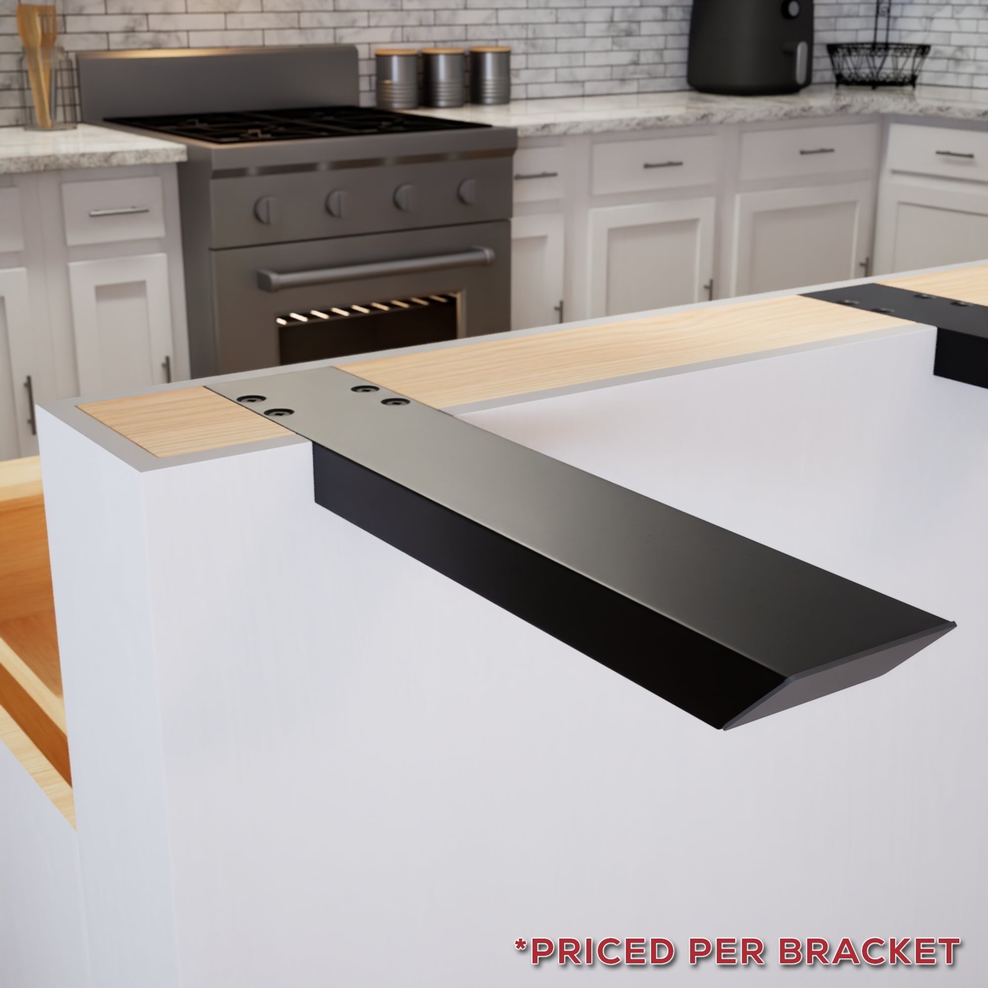 The Original™ Knee Wall Countertop Support Bracket (28 inch, Industrial ...