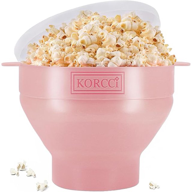 The Original Korcci Microwaveable Silicone Popcorn Popper, BPA Free