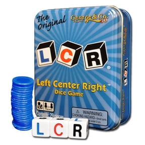 The Original LCR Left Center Right Blue Tin