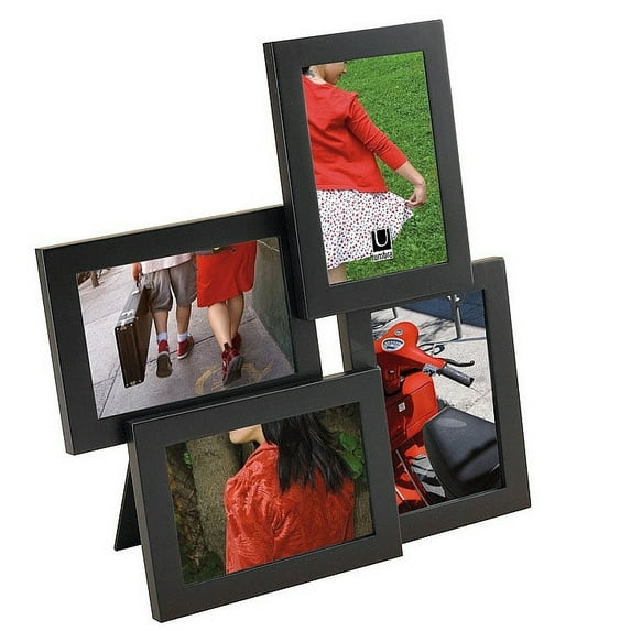 The Original LIRA ebony-black photo sculpture for 4x6 prints by Umbra - 4x6