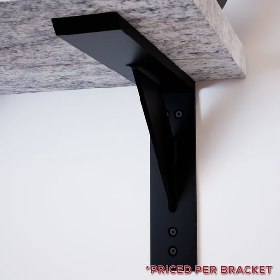 The Original Granite Bracket Large Aluminum Shelf Bracket, 14 x 10 Inch