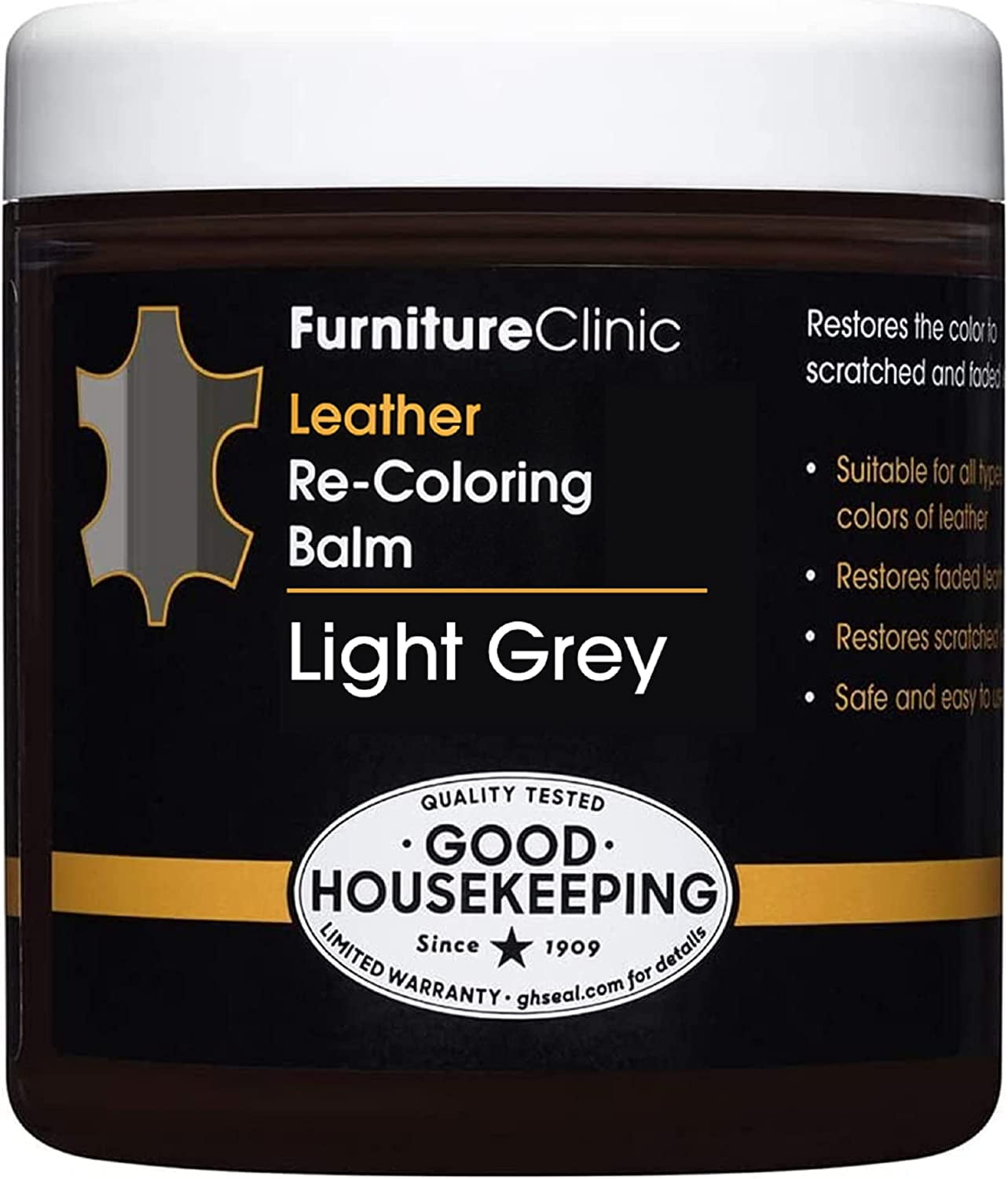  BSCPAM Leather Recoloring Balm - Leather Repair Kit for  Furniture & Vinyl- Leather Dye, Restore & Renew for Couches, Car Seats,  Belt, Boots - Non Toxic Leather Stain - 12oz White : Automotive