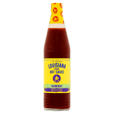 The Original Louisiana Brand Hot Sauce, Cajun Heat, Shelf-Stable, 6 fl oz Bottle