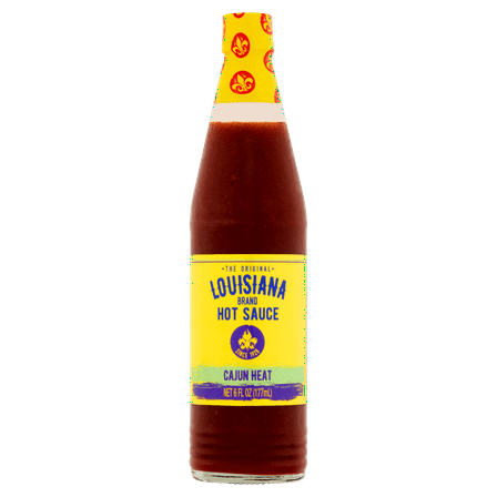 The Original Louisiana Brand Hot Sauce, Cajun Heat, Shelf-Stable, 6 fl oz Bottle