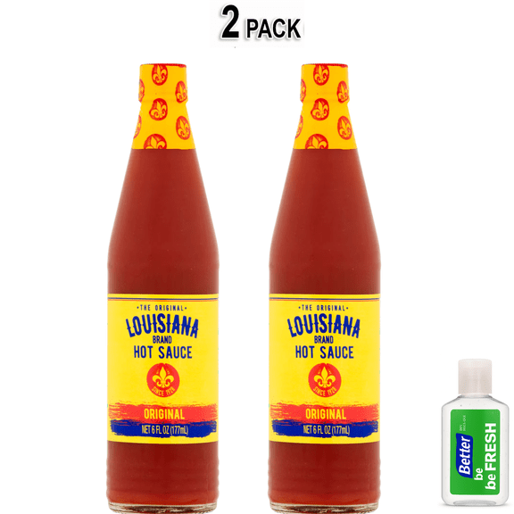 The Original Louisiana Brand Hot Sauce, Original Flavor, Shelf-Stable, 6 fl oz Bottle