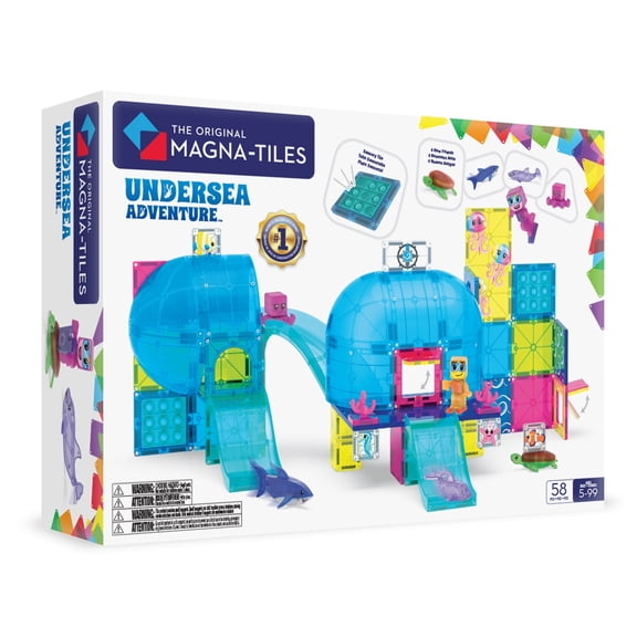 The Original MAGNA-TILES Undersea Adventure 58-Piece Magnetic Construction Set