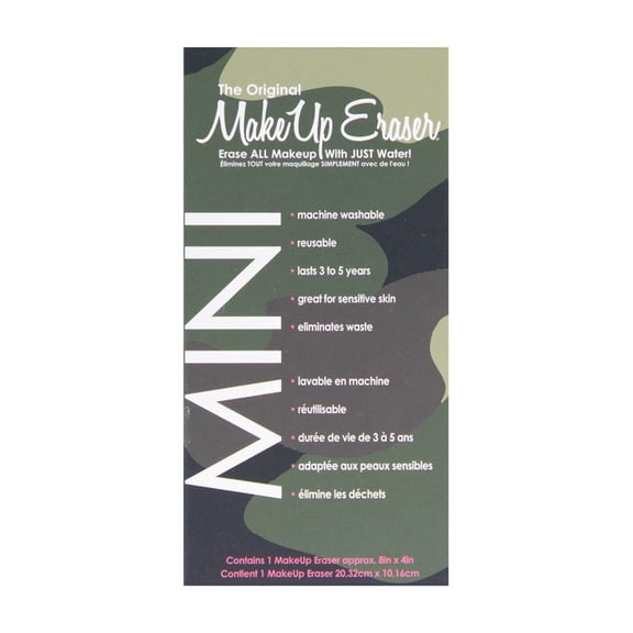 The Original MakeUp Eraser Mini Camo, Reusable Makeup Remover Cloth