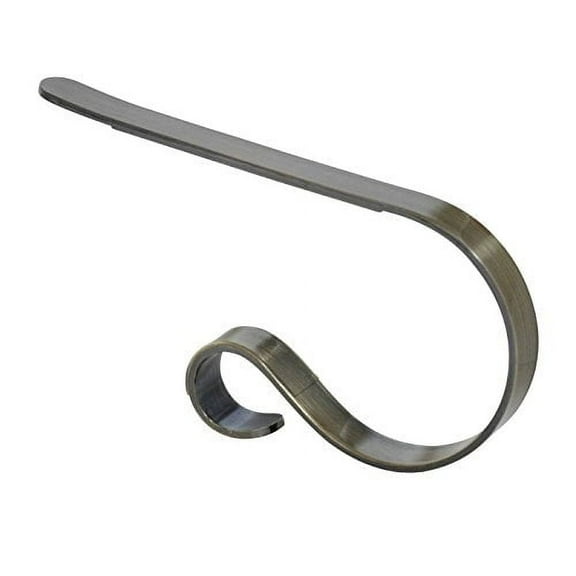 The Original MantleClip Stocking Holder, 4-pack, Brushed Nickel