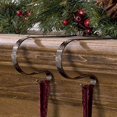 thumbnail image 1 of The Original MantleClip Stocking Holder, 4-pack, Embossed Snowflake design, Oil-Rubbed Bronze, 1 of 4