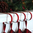 thumbnail image 1 of The Original MantleClip Stocking Holder, 4-pack, Glitter Red, 1 of 4