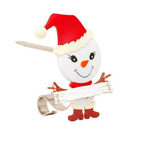The Original MantleClip Stocking Holder with Snowman Family (Mother)