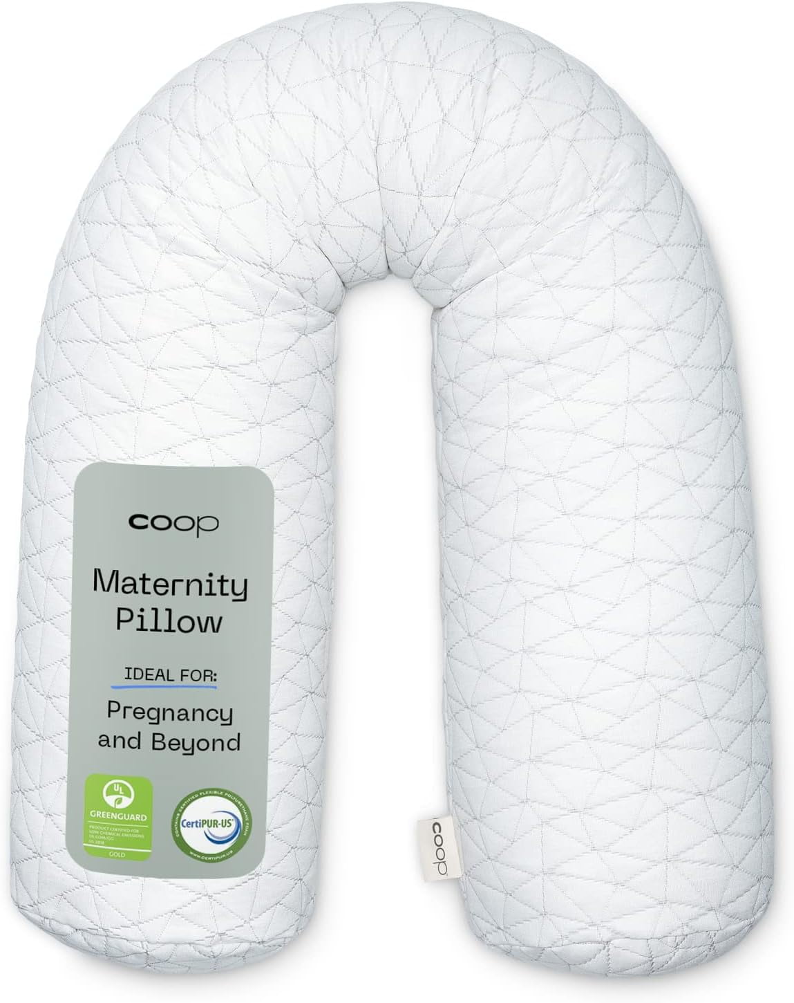 White Memory Foam Hypoallergenic Maternity Pillow