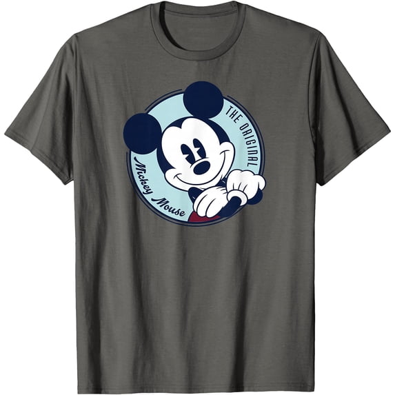 The Original Mickey Mouse Retro Vintage DTG Print Unisex T-Shirt,Charcoal Color,Size 2XL