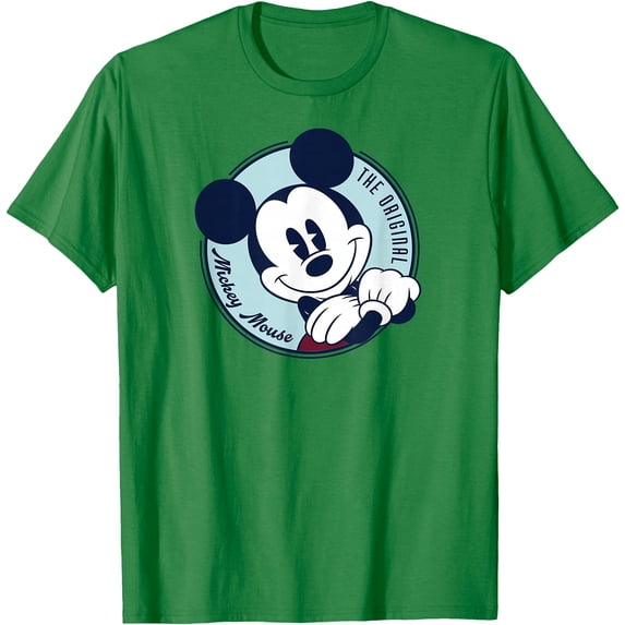 The Original Mickey Mouse Retro Vintage DTG Print Unisex T-Shirt,Irish Green Color,Size 2XL