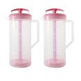 thumbnail image 1 of The Original MixStir 2 Quart Plastic Mixing Pitcher (Set of 2, Pink), 1 of 4