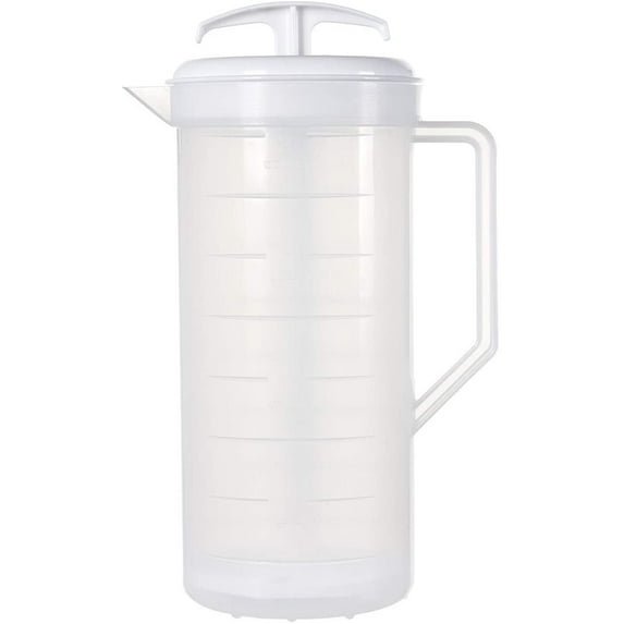 The Original MixStir Mixing Pitcher - 2 QT White Great for Baby formula, protein shakes, salad dressings and much more! Made in the USA