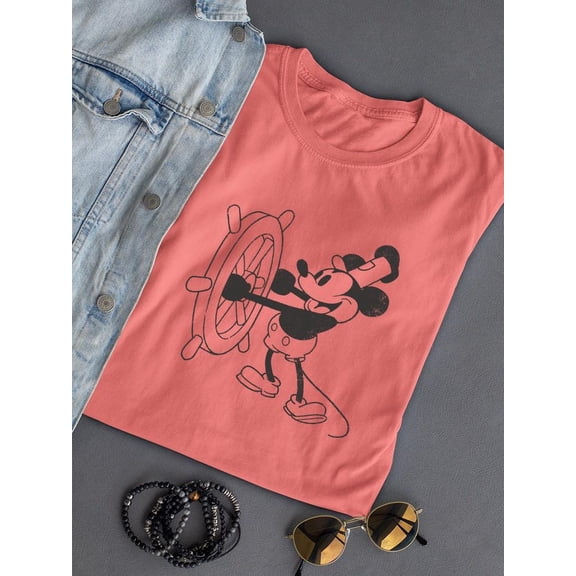 The Original Mouse Cartoon T-shirt Color Women's -SmartPrintsInk Designs