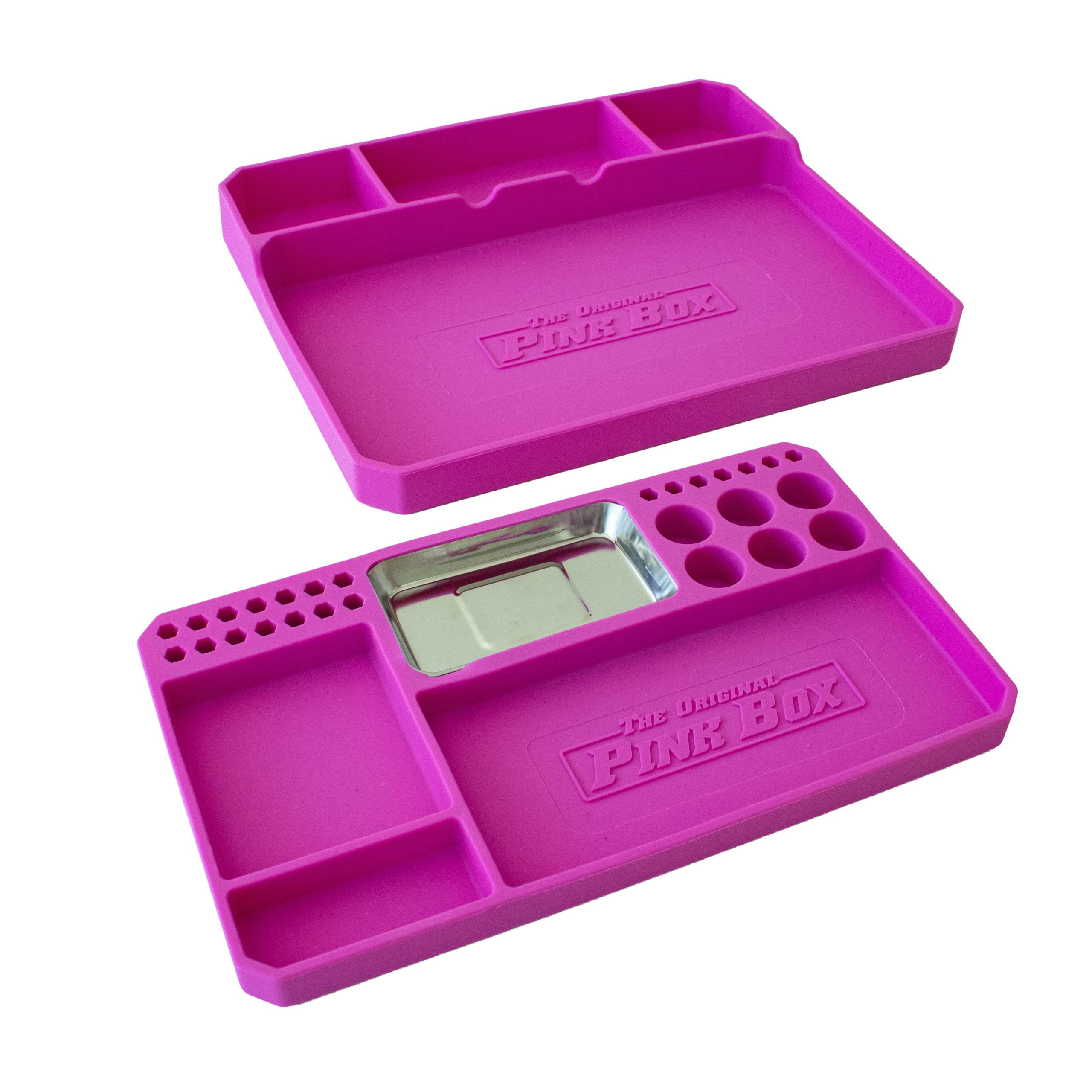 The Original Pink Box 2-Piece Flexible Silicone Tool Organizer Tray Set ...