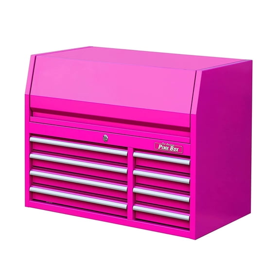 The Original Pink Box PB4108C The Original Pink Box 41-Inch 8-Drawer Steel Top Chest, Pink