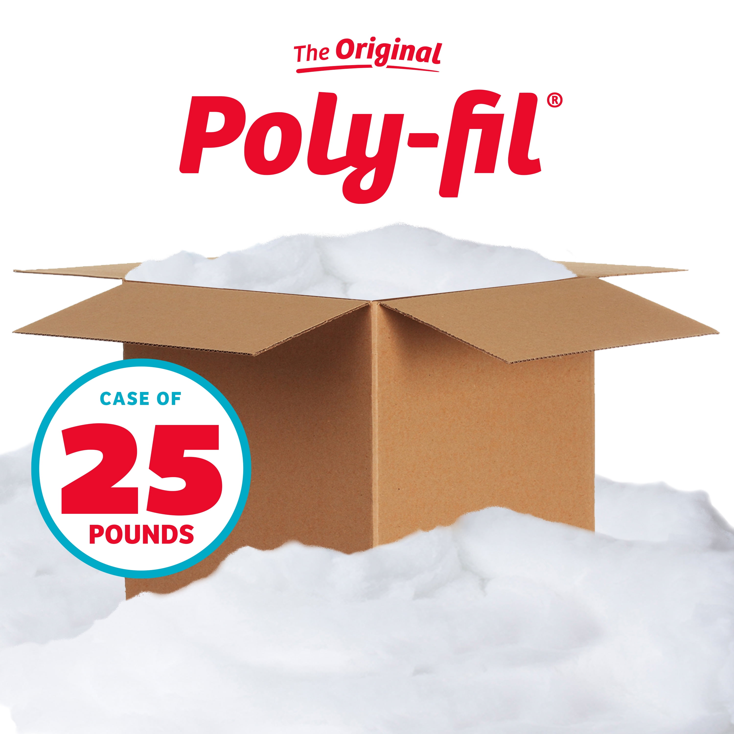 Fairfield 25-Pound Poly-Fil Premium Polyester Fiber White