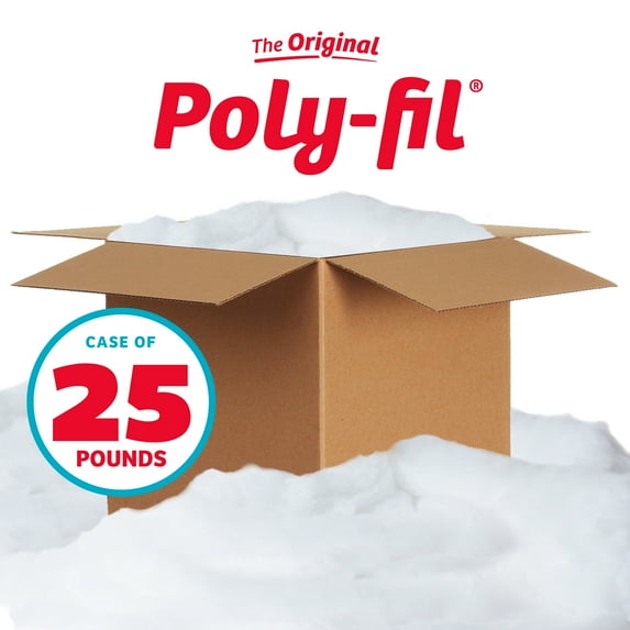 The Original Poly-fil® Premium Polyester Fiber Fill by Fairfield™, 25 Pound Box
