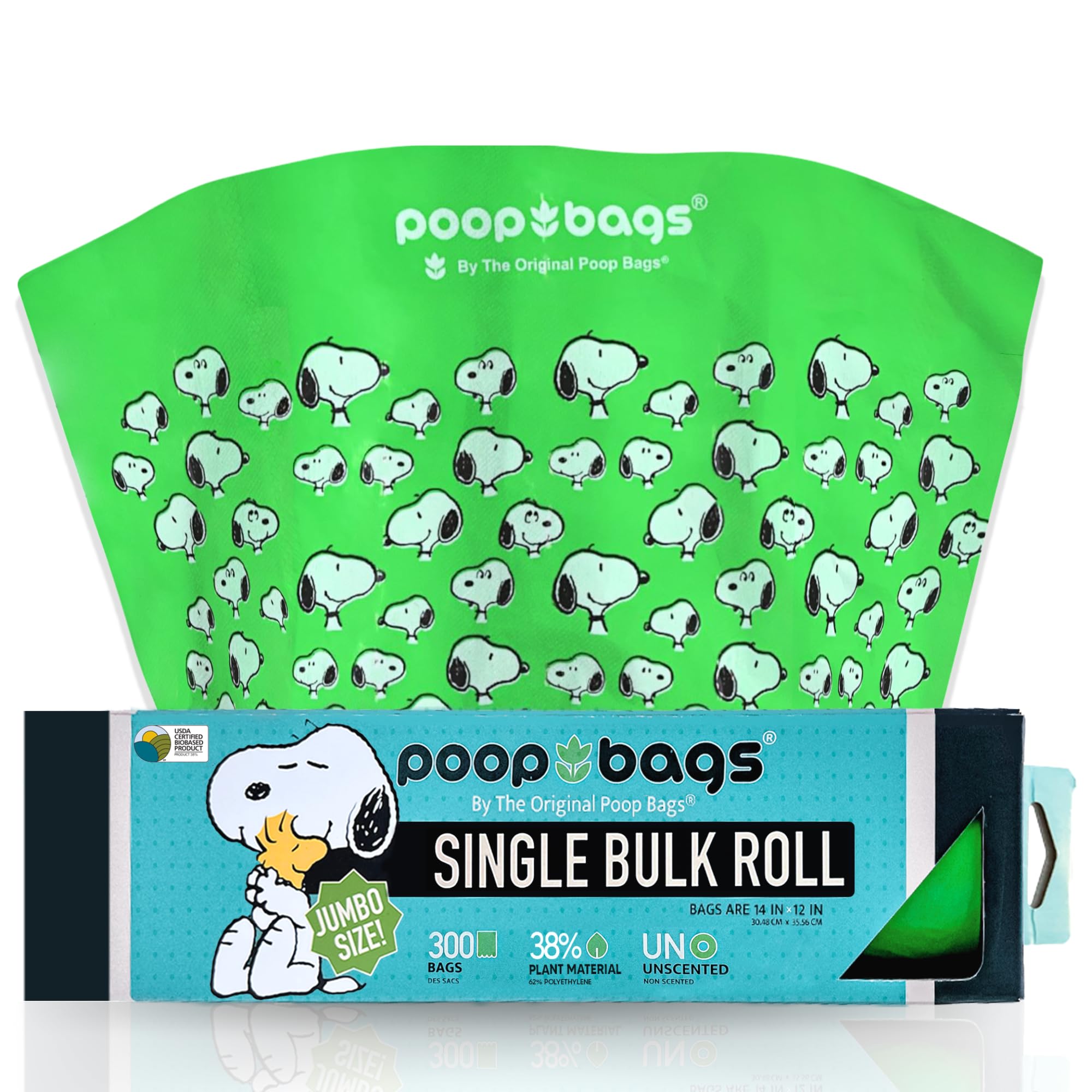 The Original Poop Bags® DHF10 Peanuts Bulk Dog Poop Single Rolls Poop