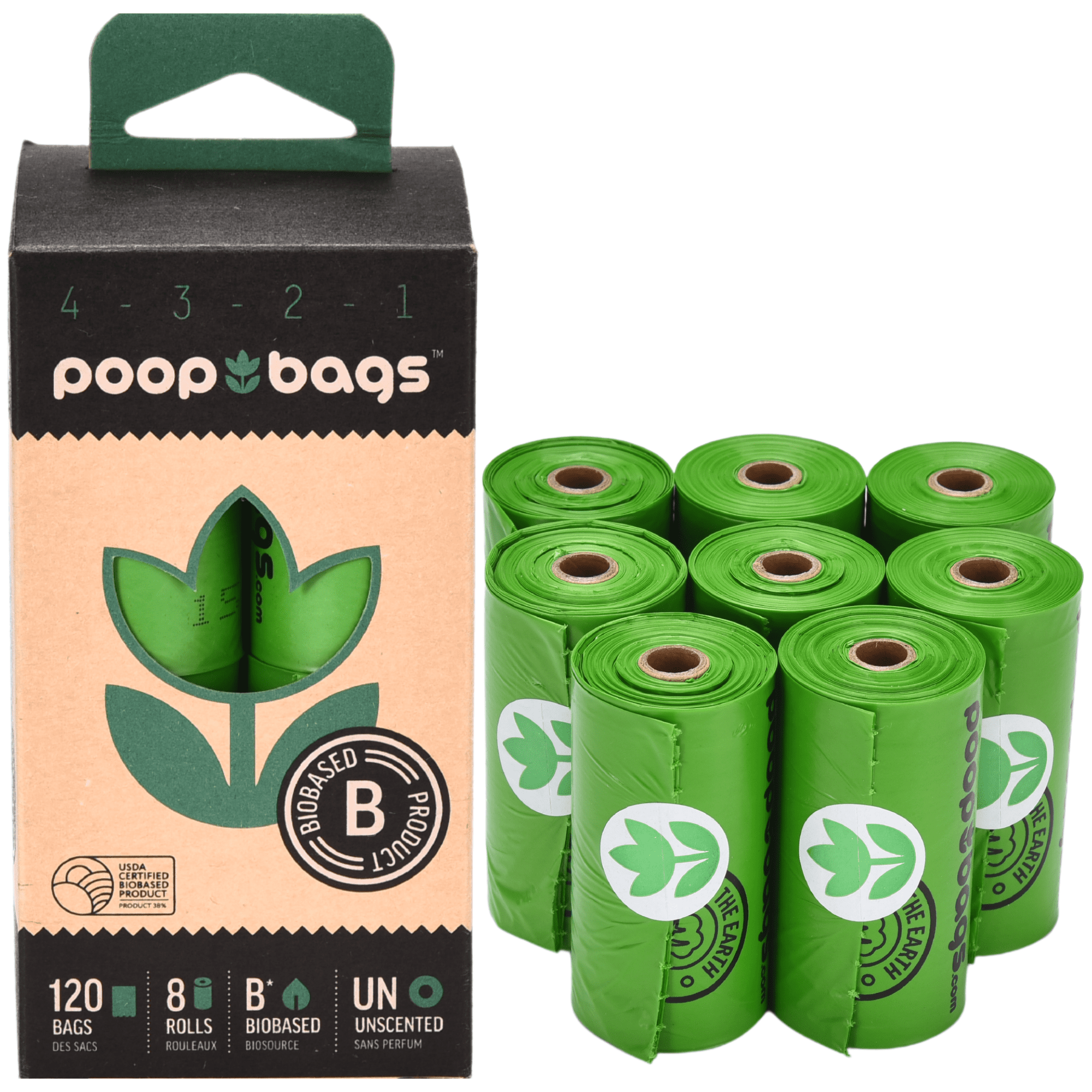 The Original Poop Bags Pet Waste Bags USDA Certifed Biobased Dog